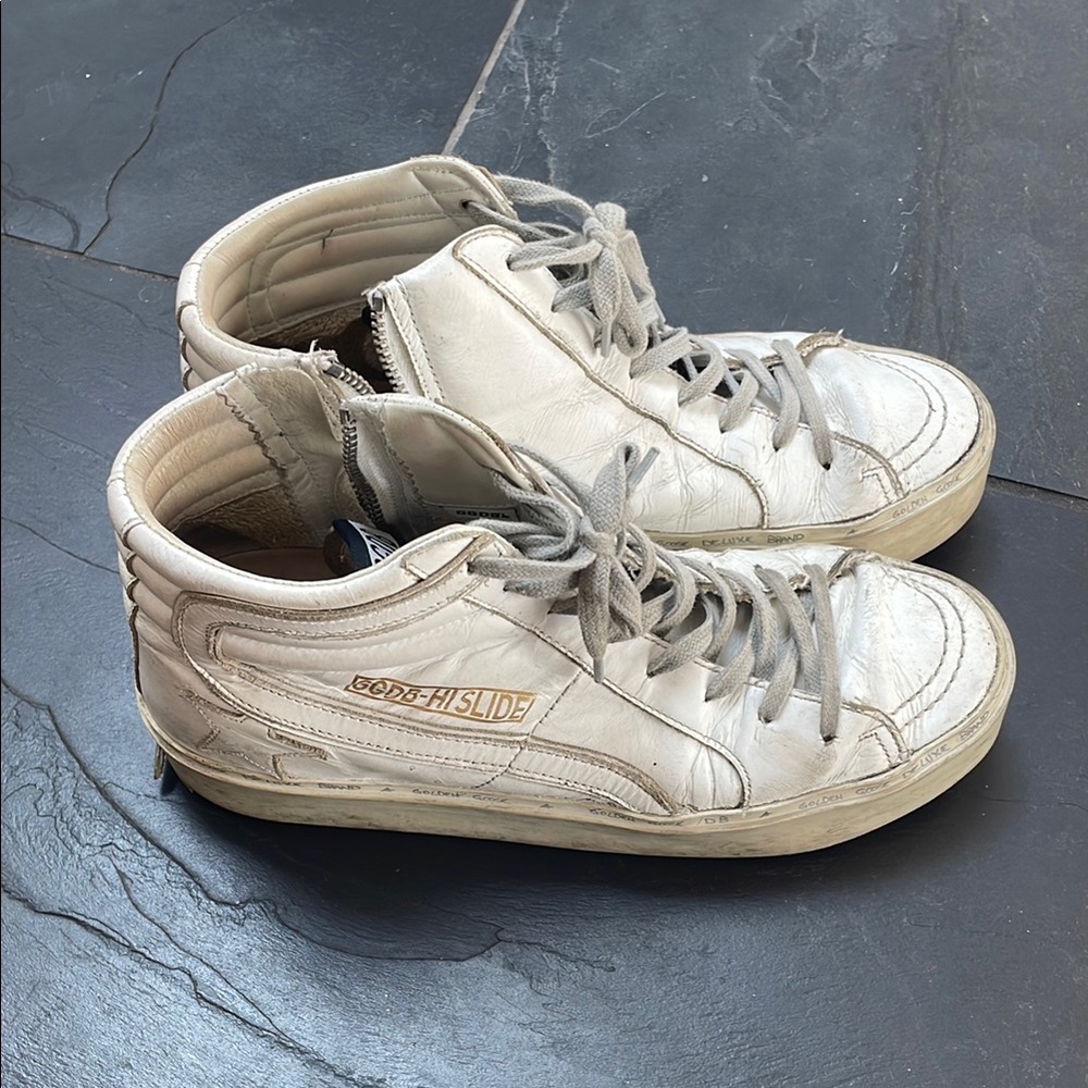 Golden Goose White High-Top Sneakers